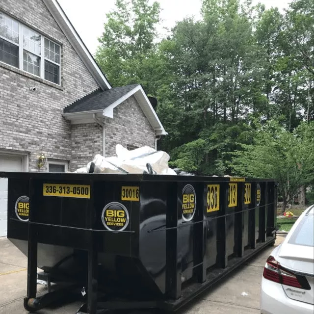 Greensboro NC 30 Yard Dumpster Rental Service Final Pickup 6 25 2020